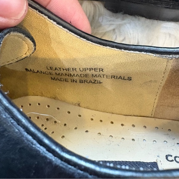 Stacy Adams Solid Black Genuine Leather Lace Up Dress Shoes Men’s Size 8M - Picture 6 of 8